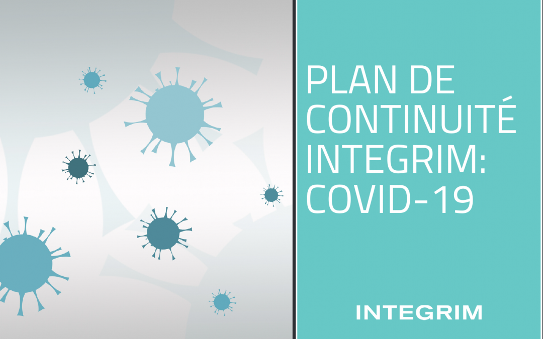 Plan de continuité INTEGRIM: COVID-19